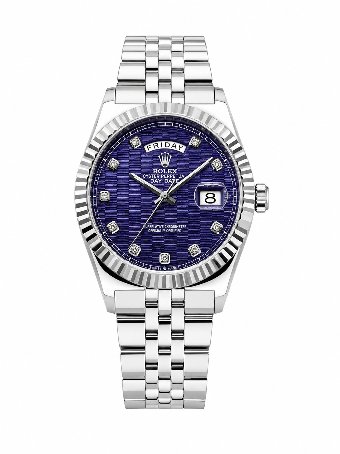 Luxury Gold & Silver Day-Date Watch – White Dial